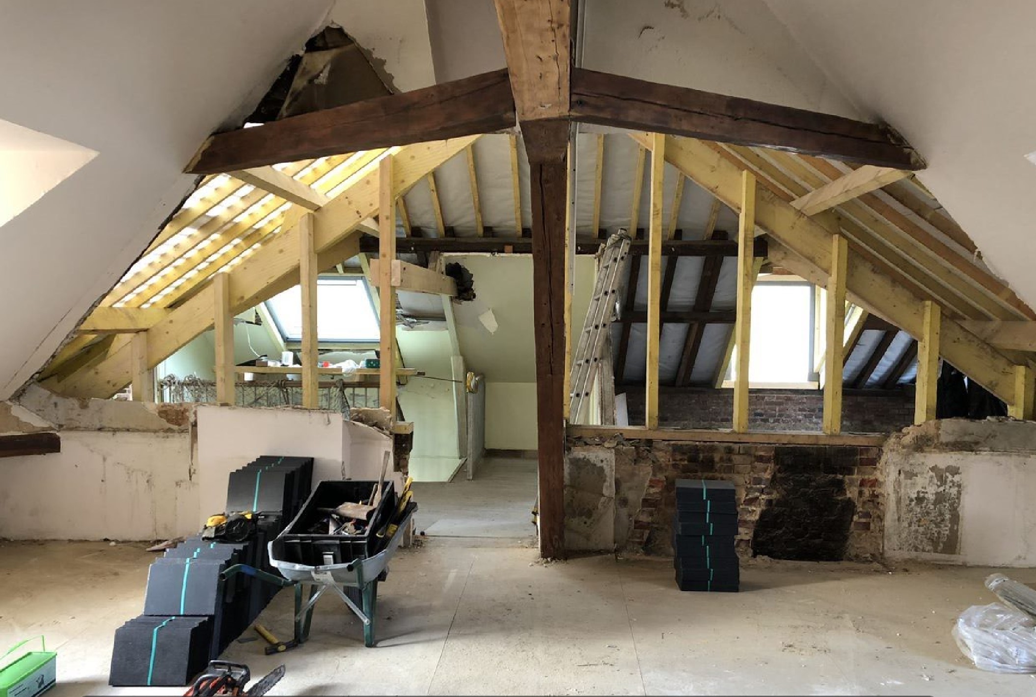 Aménagement d'un appartement sous combles
