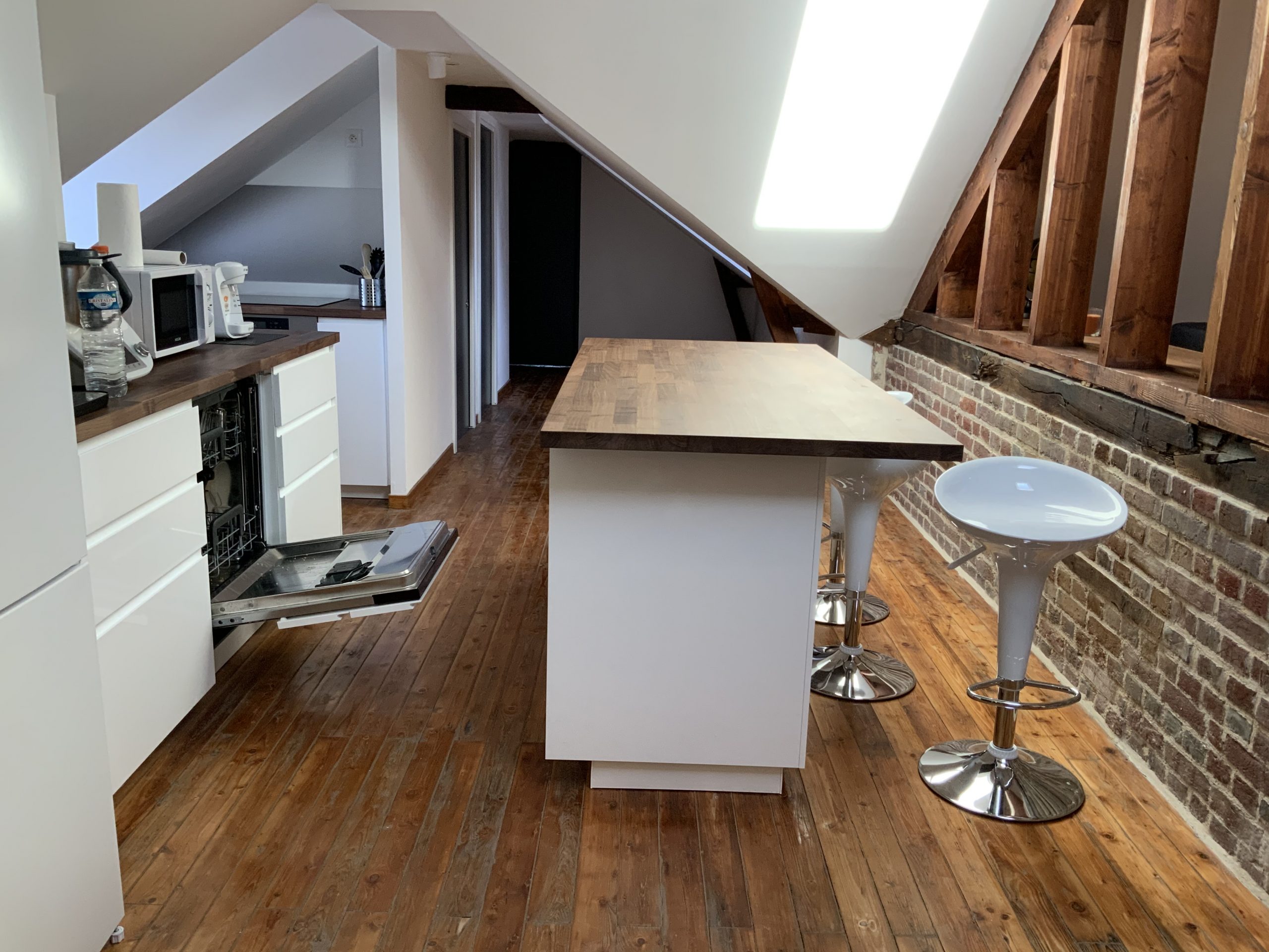 Aménagement d'un appartement sous combles